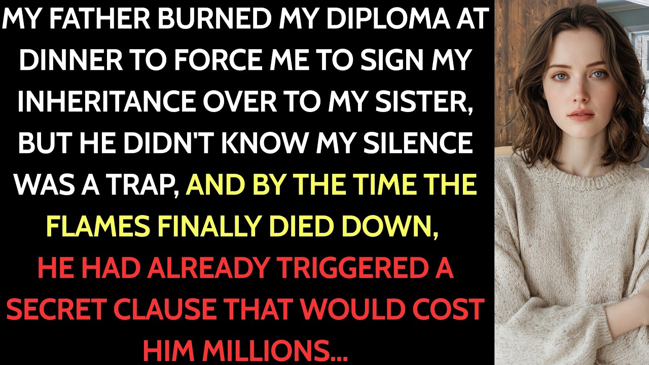 At My Graduation Diner, My Parents Demanded I Give Up My Inheritance To My Sister. I Refused...