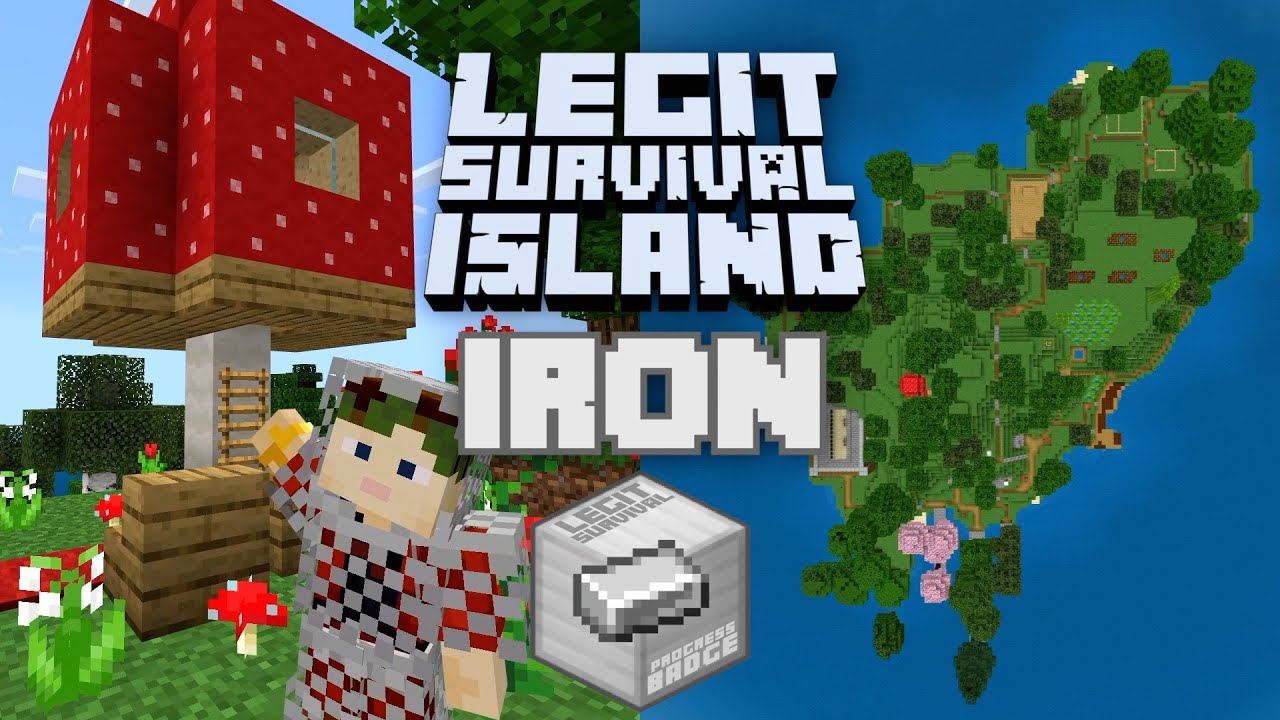 Legit Survival Island IRON | Full Trailer | Legit Survival Minecraft Maps