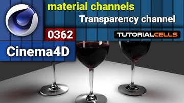 0362. Transparency material channel in cinema 4d
