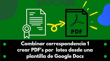 Combina correspondencia entre Docs y Sheets como un pro!