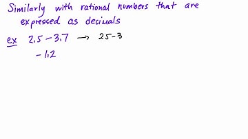 Math 9 Lesson 3.2 Adding and Subtracting Rational Numbers