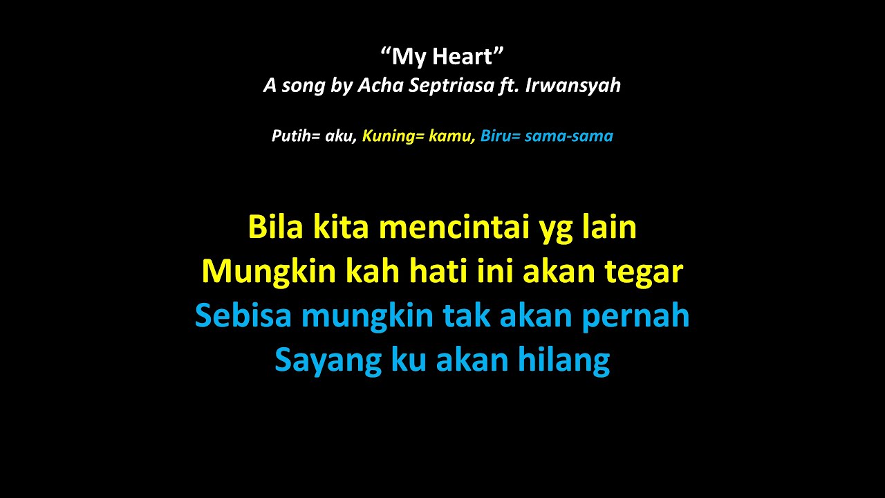 My Heart (Karaoke Duet) Nyanyi Bareng Part Cowok Only Full