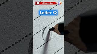 How to write letter Q