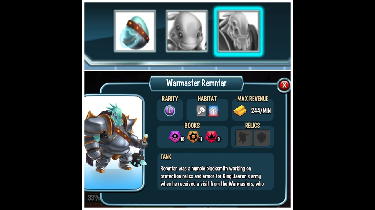 Monster Legends - How To Get Warmaster Remntar In Monster Legends