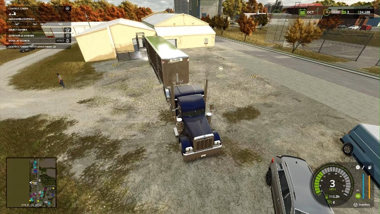 Cattle hauling in Aaron Millers Peterbilt 379