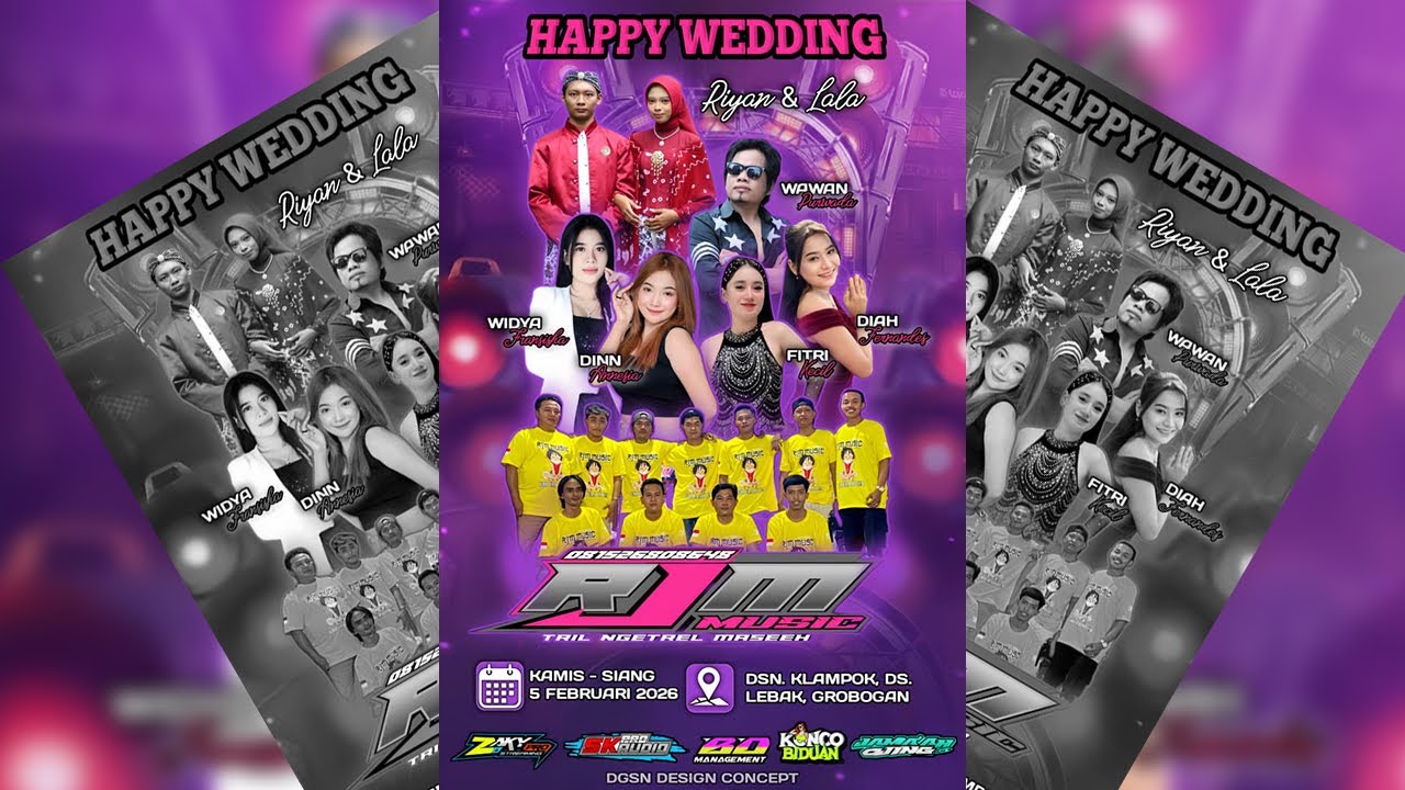 #live RJM Music Guest STAR DIN ANESIA || wedding  RIYAN & LALA || ESKA AUDIO || Klampok, 05 Feb 2026