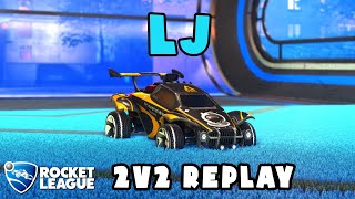 Lj Ranked 2v2 POV #411 - Lj & shmacked VS Tricky & hockser - Rocket League Replays