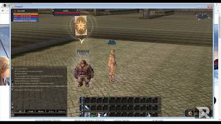 Lineage 2 Interlude Dwarf NPC con efectos