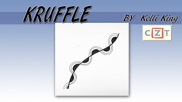 如何畫一般圖樣How to draw the Tangle Pattern KRUFFLE