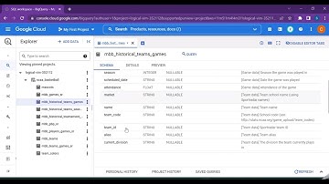 SELECT Statements to query Big Query Data