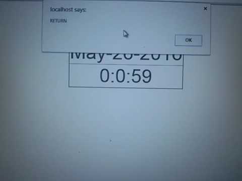 Daily Time Record clock Timer using Php