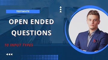 Open ended questions