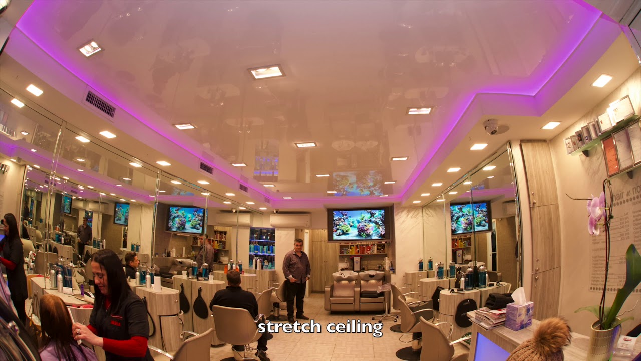 Hair Salon Manhattan stretch ceiling YouTube