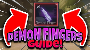How To GET & USE DEMON FINGERS In Jujutsu Infinite! Roblox