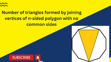 Number of triangles formed by joining  vertices of n  sided polygon with no common sides