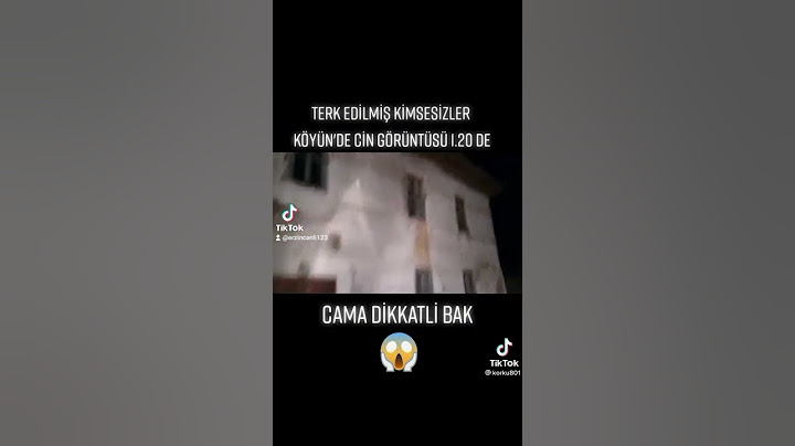 Terkedilmiş kimsesizler köyünde cin görüntüsü