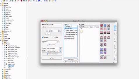 Game Maker 7 for Mac:  Editor