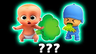 6 Boss Baby Fart & Pocoyo Sick In Brawl Stars Sound Variations In 60 Seconds