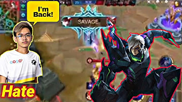 HATE IS BACK TOP 1 GUSION PHILIPPINES [SAVAGES MOMENT] | MOBILE LEGENDS