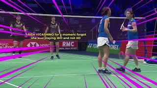 Funny Badminton Moments - When Arisa Higashino thought she was playing Mixed Doubles with Watanabe🤣 by God of Sports 2,722 views 1 year ago 48 seconds