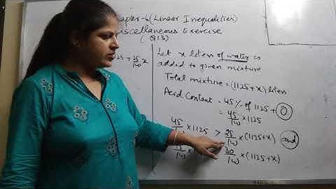 miscellaneous exercise  chapter 6 class 11| linear inequalities class 11 miscellaneous question 13|