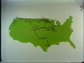 1973 Burlington Northern Railroad Commercial - Route Map