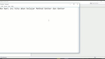 Method Setter dan Getter Java