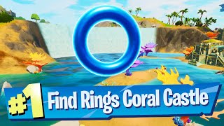 Collect Floating Rings at Coral Castle Location - Fortnite