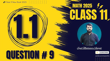 Exercise 1.1 Question 9 Math Class 11 2025 || Class 11 Math Exercise 1.1 Question 9