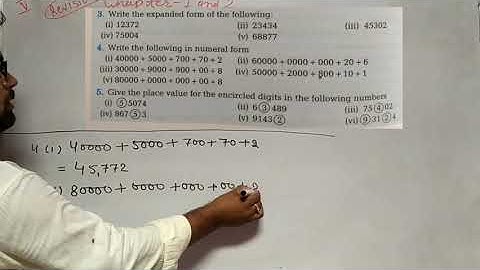 RBSE  Class- 5th, Sub.- Maths, Chapter- 1(Numbers) & 2 (Addition & Subtraction)
