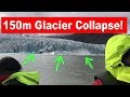 Iceland, Fjallsárlón Glacier Collapse 150m!