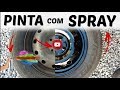 COMO PINTAR RODAS DE FERRO COM SPRAY  - MOTOR FIX