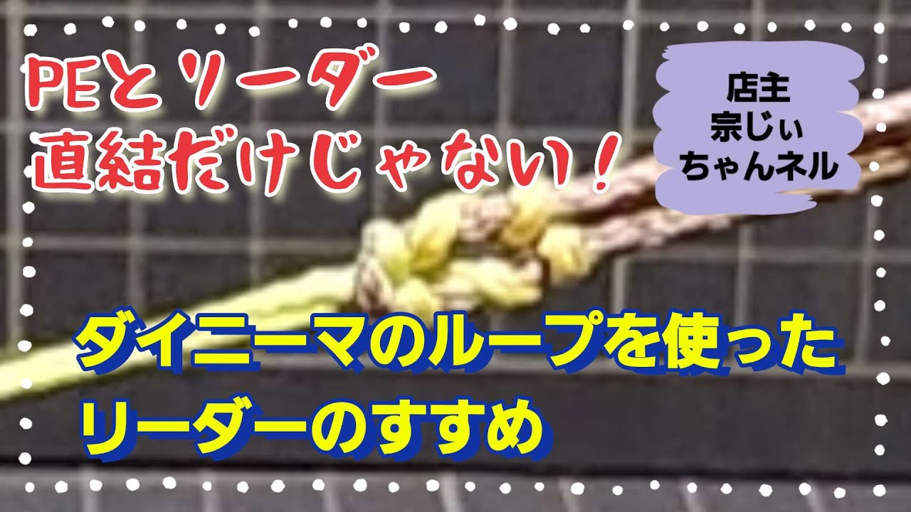 ダイニーマを使ったリーダーの紹介