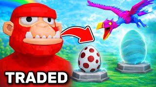 I Traded From a NOOBASAURUS UP TO A SWOOPJAW In UG Vr