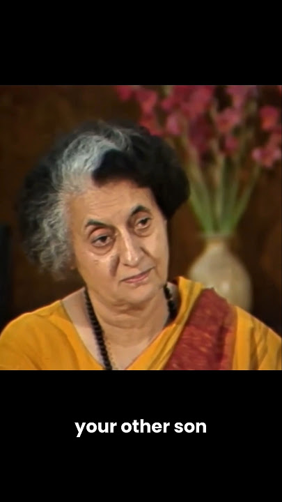 Indira Gandhi Talks About Rajiv’s Future in Politics