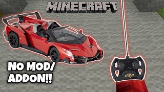 How To Make A Remote RC CAR in Minecraft (No Addon)