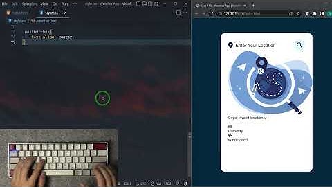 ASMR Programming - Weather App With Javascript - No Talking