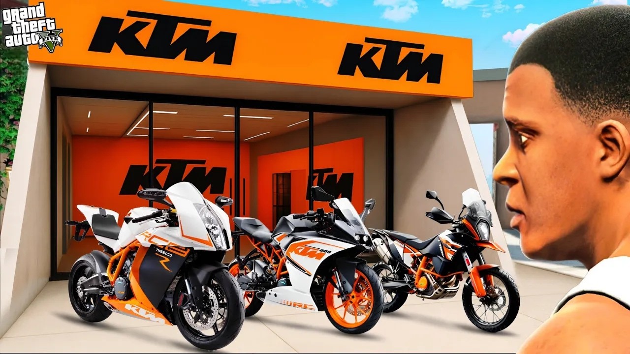 Franklin Build Biggest KTM Bike Showroom in GTA 5