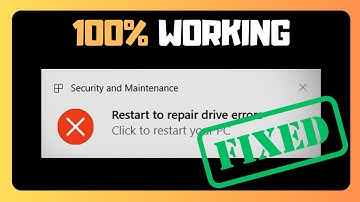 EASY FIX For Restart To Repair Drive Errors In Windows 11 -SOLVED