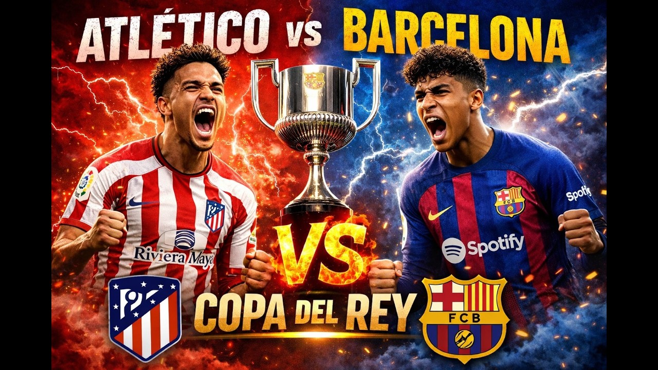 Atletico de Madrid Vs Barcelona - Copa del Rey