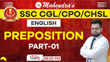 Preposition | Part 1 | SSC CGL 2021-22 | SSC 2022 | English | By Akshay Mahendras