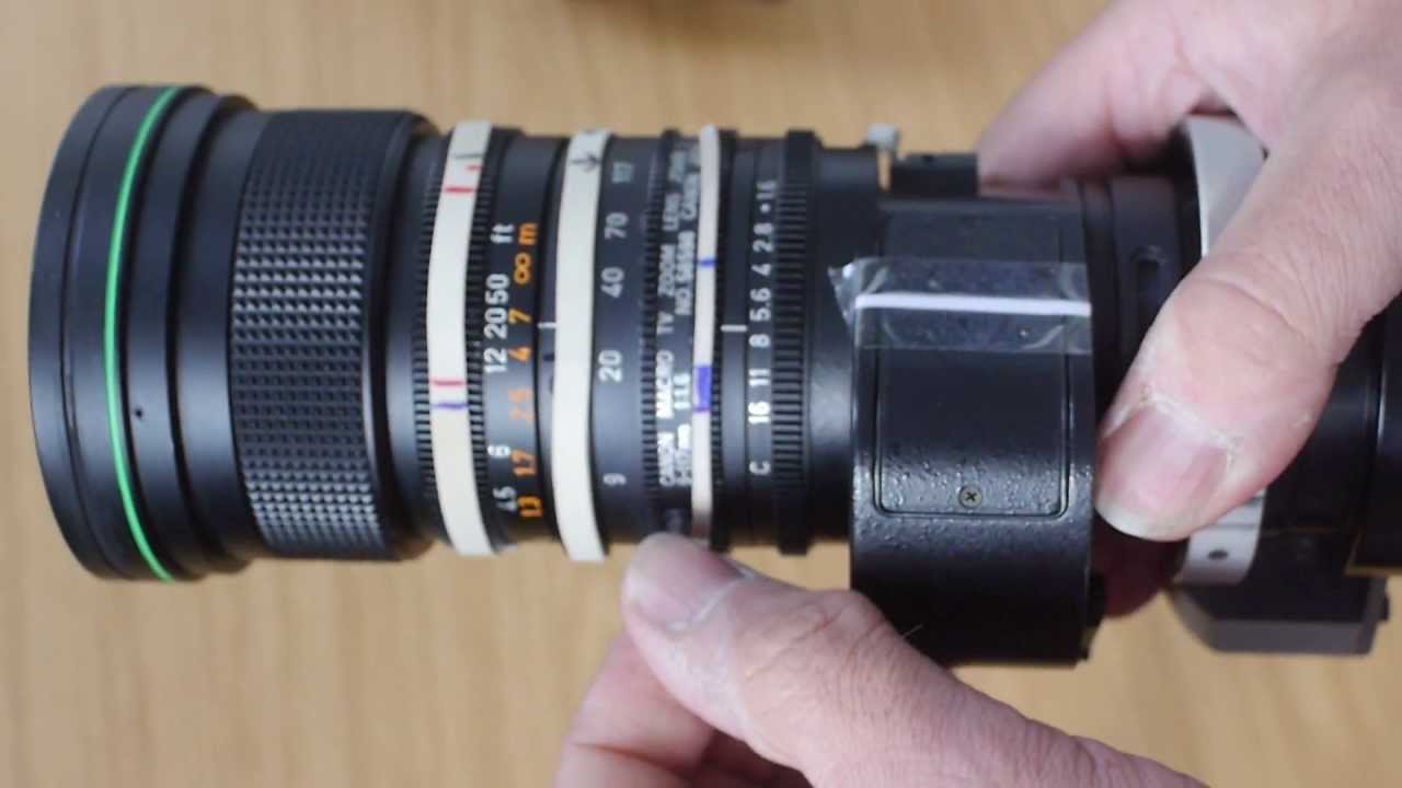 Tale of two long Canon lenses: Canon 9-117mm f/1.6 B3 and Canon