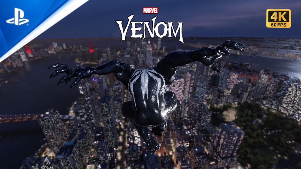 Venom Free Roam (Rare time of day) | Spider-Man 2 PS5 4K
