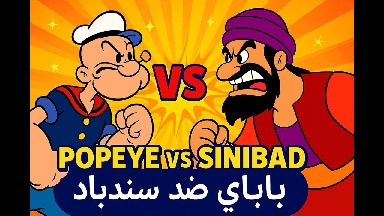 Popeye VS Sinbad EPIC Fight Scene | Who Wins? 😱 (1952)  | معركة باباي وسندباد الأسطورية ⚔️ من سينتصر