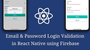 Email/Password validation in React Native with Firebase