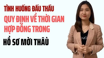 Tình Huống Đấu Thầu: Quy Định Về Thời Gian Hợp Đồng Trong Hồ Sơ Mời Thầu