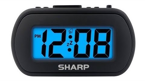 ⏰💤📚#Manual-Sharp Digital Alarm Clock-Black-#Model SPC483