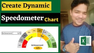 How to create Speedometer Chart in Excel |Best explanation in Hindi |Play with data screenshot 2