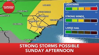 FIRST ALERT: Strong storms possible this afternoon