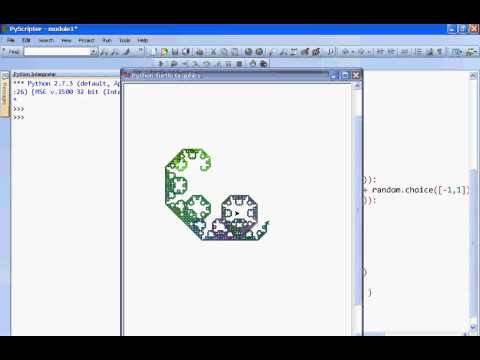 levy curve (python turtle graphics)